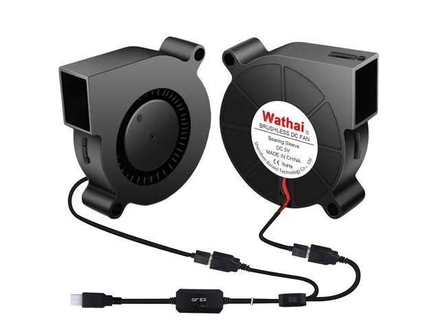LORDWORLD LORDWORLD 5015 USB Blower Fan 5V 50mm 2 Pack — product photo