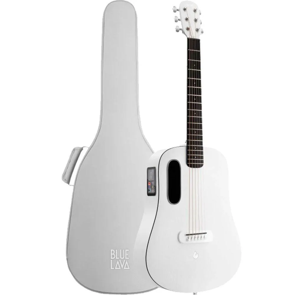 Lava Lava ME Play 36" Frost White Acoustic-Electric Guitar — product photo