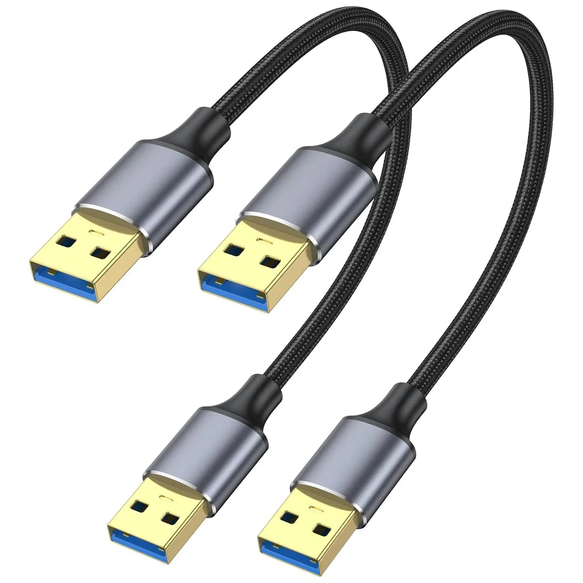 Kootion Kootion USB 3.0 A Male to Male Cable 1ft 2-Pack — product photo