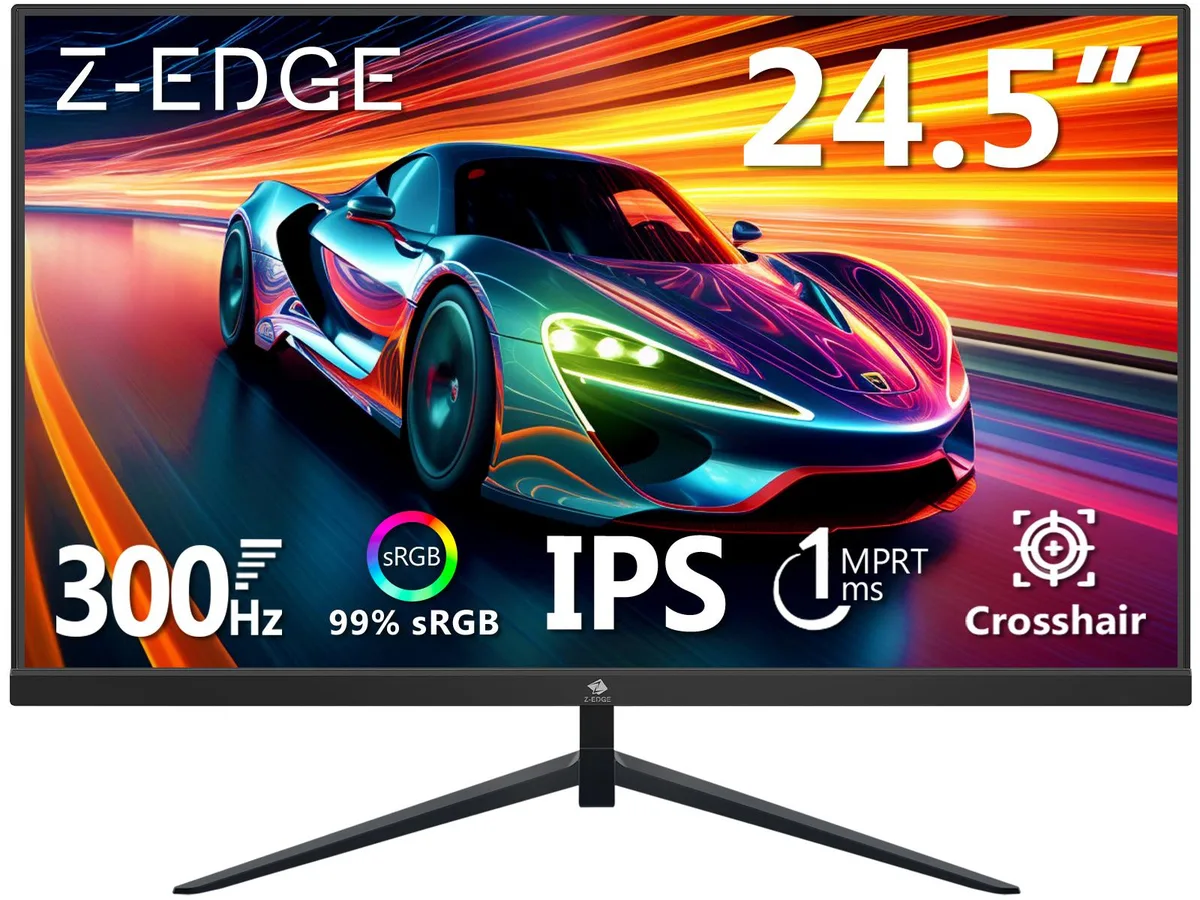 Z-EDGE Z-EDGE UG25S 24.5" 300Hz IPS gaming monitor HDMI x2 DP x2 — product photo