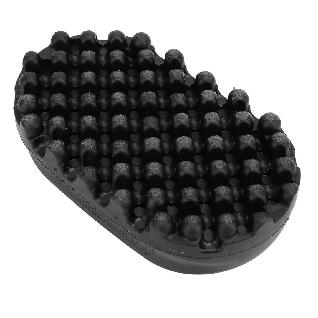Black twist styler comb brush with textured rows