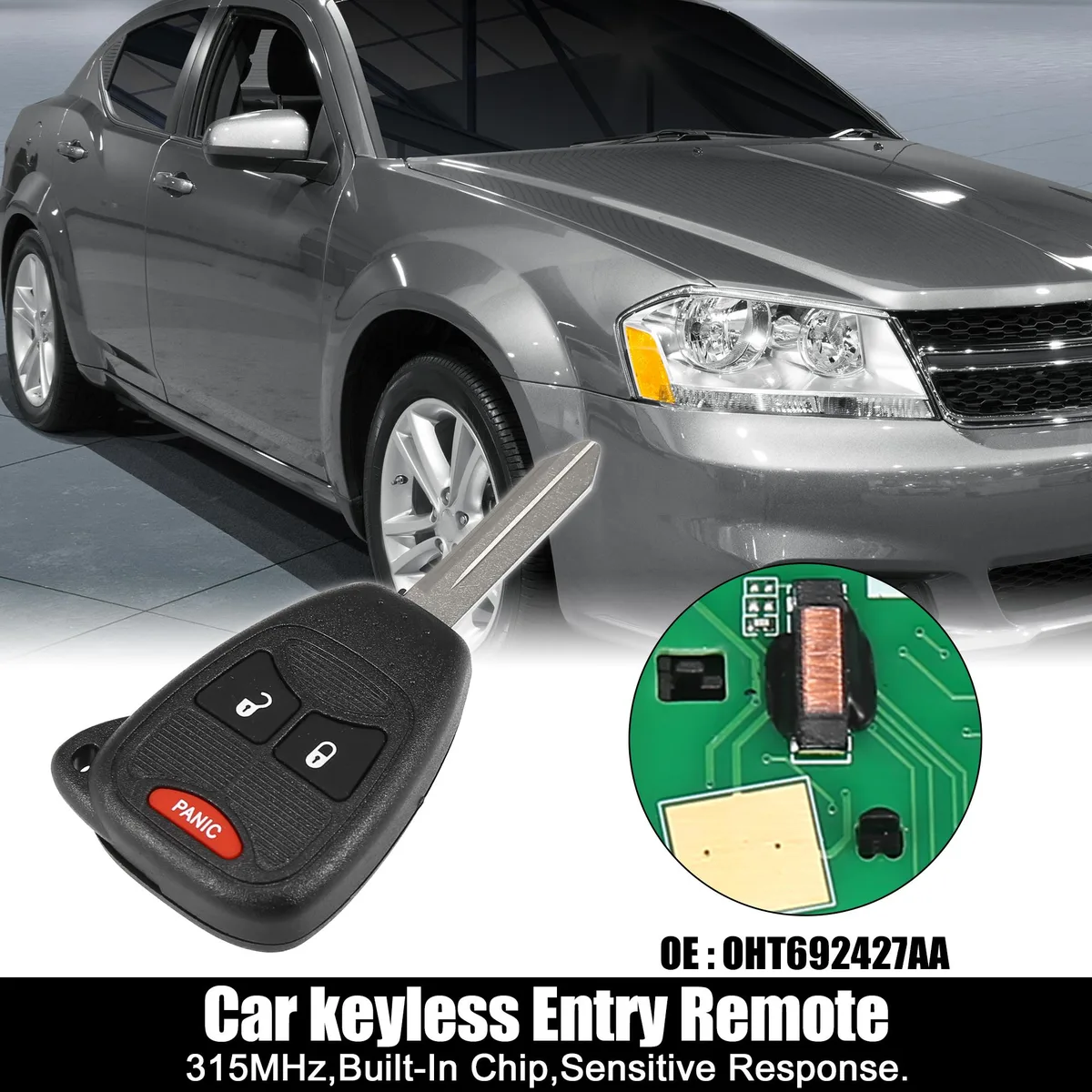 Unique-Bargains Unique-Bargains GQ4-76T 433MHz Keyless Remote for Ram 2500-5500 2019-2021 — product photo