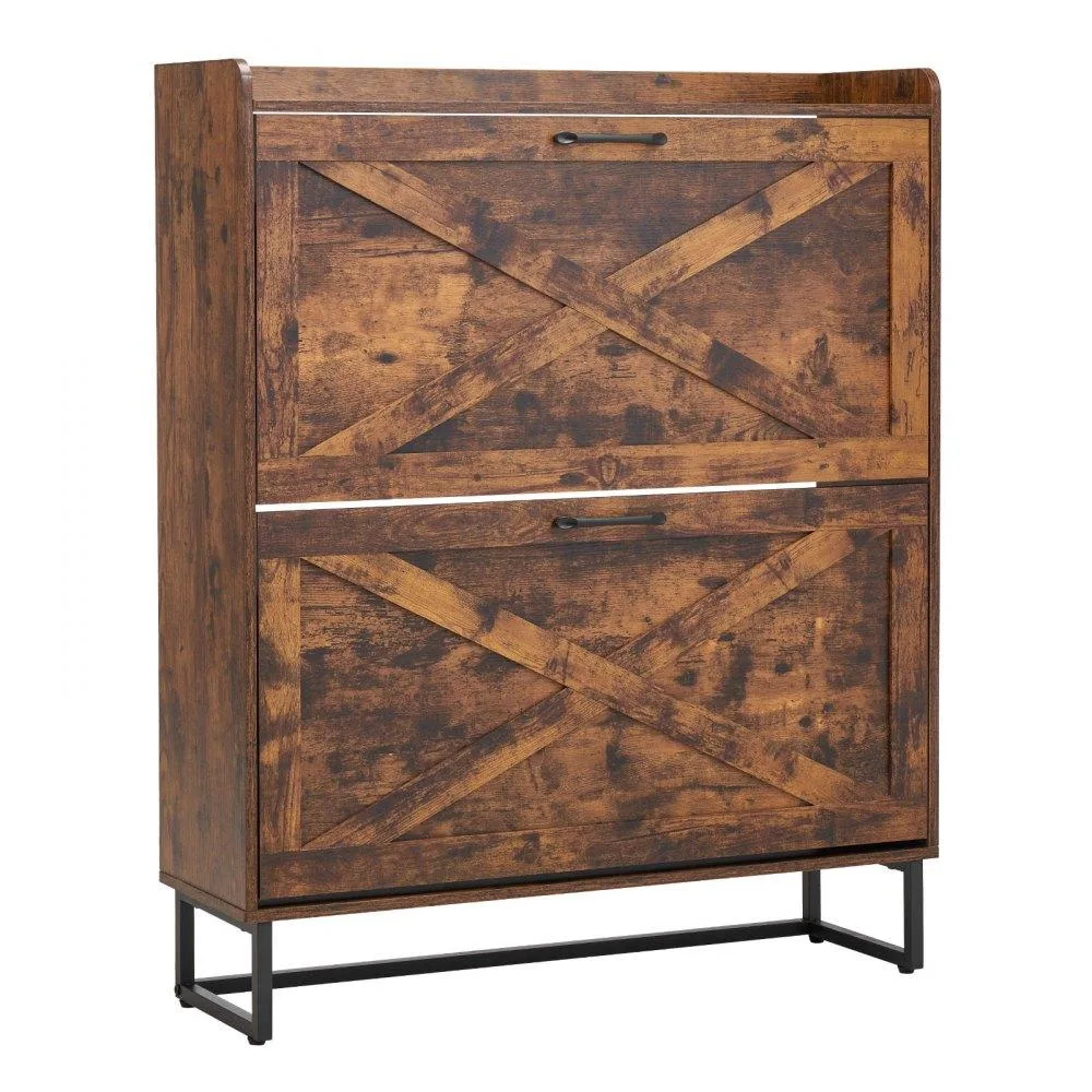 VEVOR VEVOR Shoe Cabinet 2 Flip Drawers Brown 800×240×973 mm — product photo