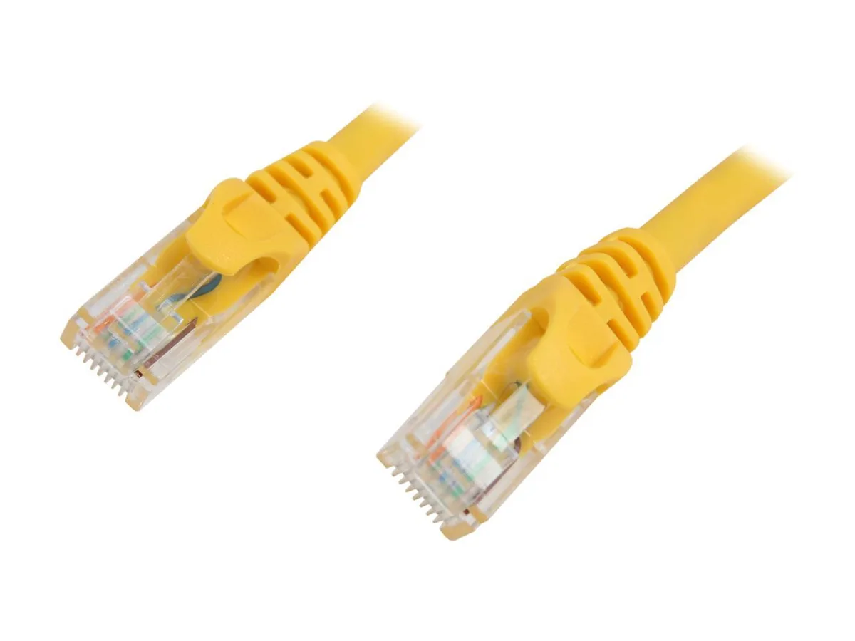 sakose sakose C6EB-1Y Cat 6 1 ft Yellow 2-pack network ethernet cable — product photo