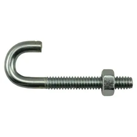 MIDWEST FASTENER CORP MIDWEST FASTENER CORP 52291 1/4"-20 x 2-5/16" Zinc Plated Steel Coarse Thread J-Bolt — product photo