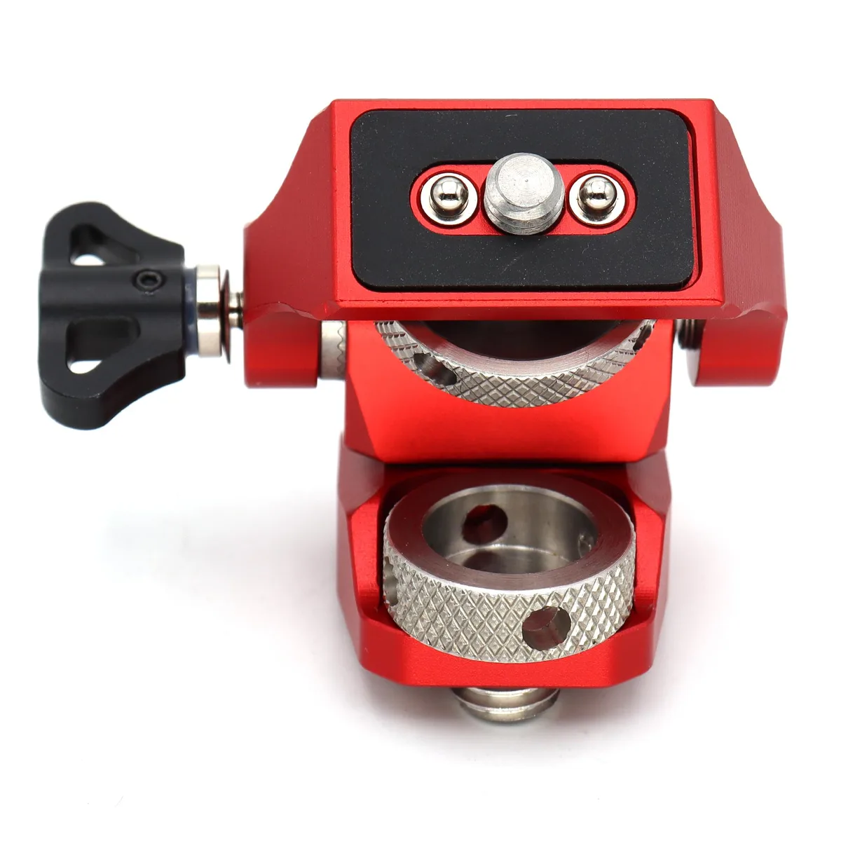 SZJELEN SZJELEN Adjustable Camera Monitor Mount 3/8" Screw ARRI 360° Swivel 180° Tilt 5/7 in Red — product photo