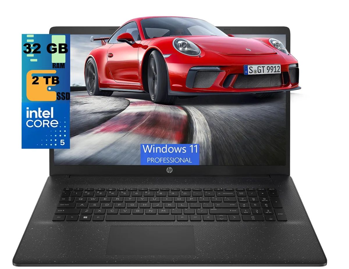 HP HP 17 laptop Intel Core 5 120U 12-core 32GB DDR4 2TB SSD 17.3" HD+ Windows 11 Pro — product photo