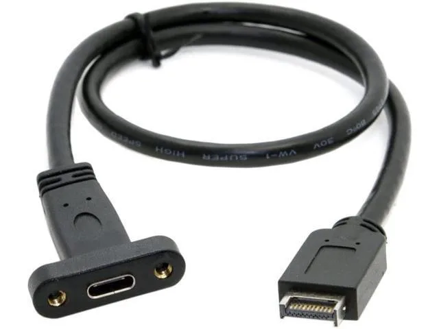 Manw Manw USB 3.1 Type-E Header Male to USB-C Female Extension Cable 40cm — product photo