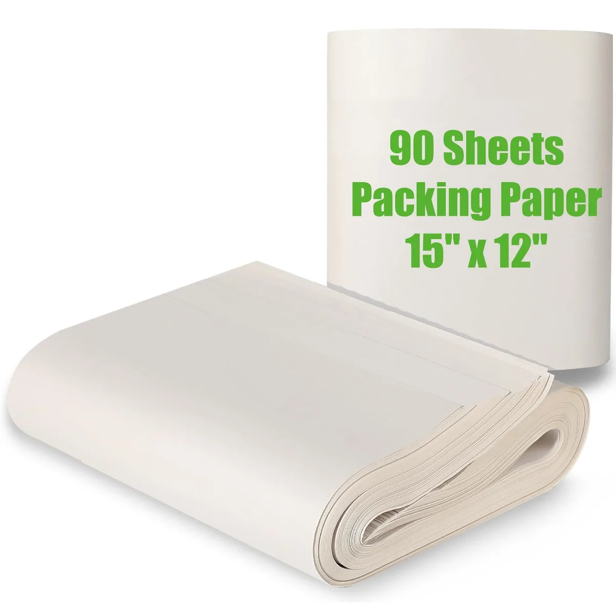 Stack of ninety white sheets, fifteen by twelve inches, smooth finish