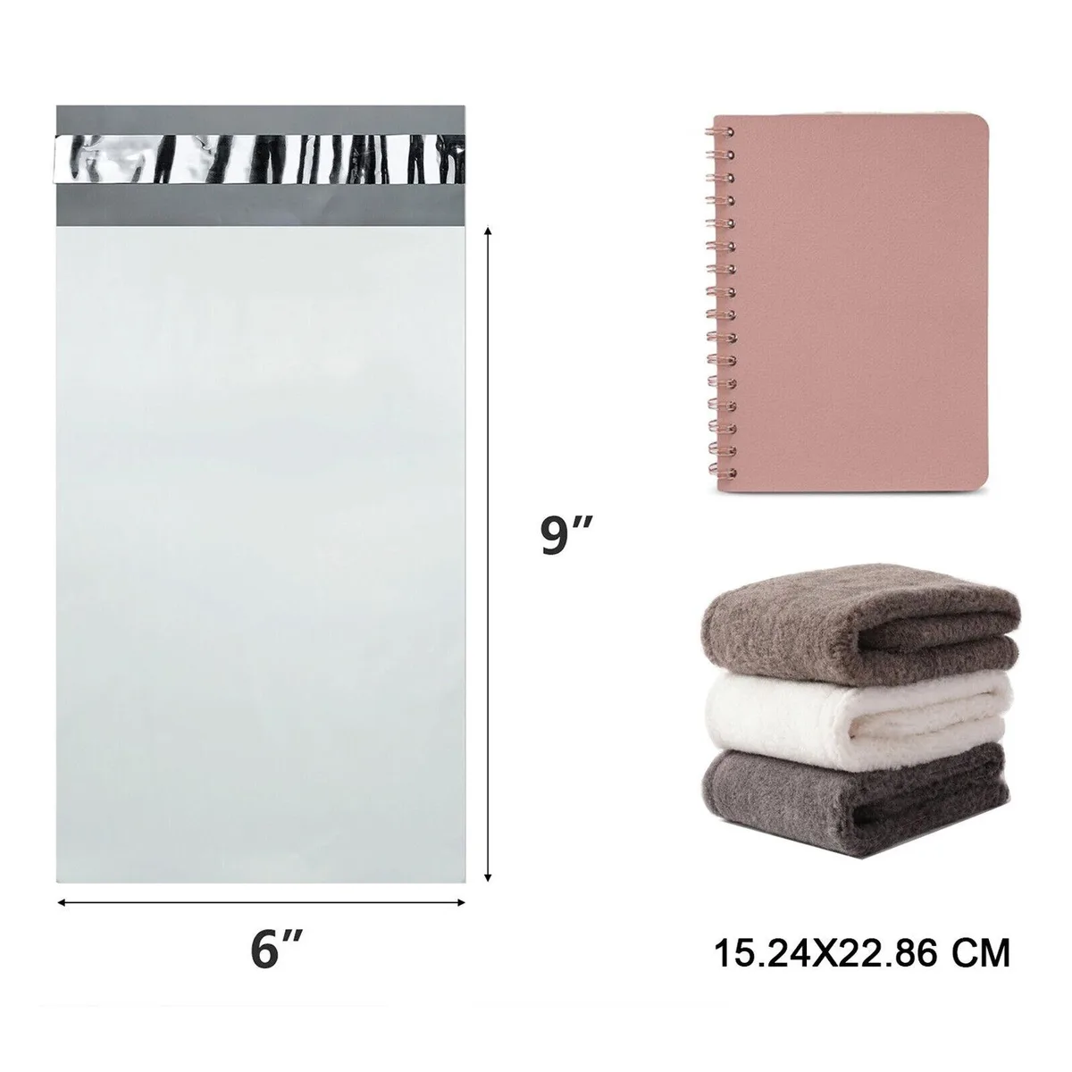 Autolizer Autolizer 100 White Poly Mailers 6 x 9 in. 1.9 lbs — product photo