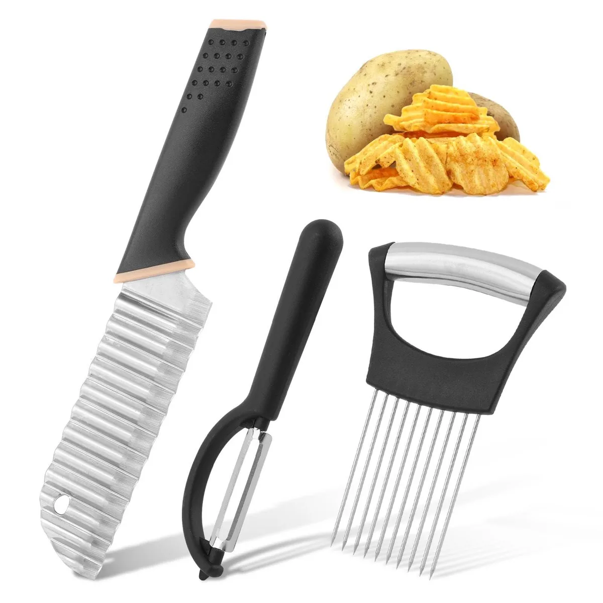  CALIDAKA 22386446 Crinkle Cutter 3-piece set .71x3.82x8.86 in — product photo