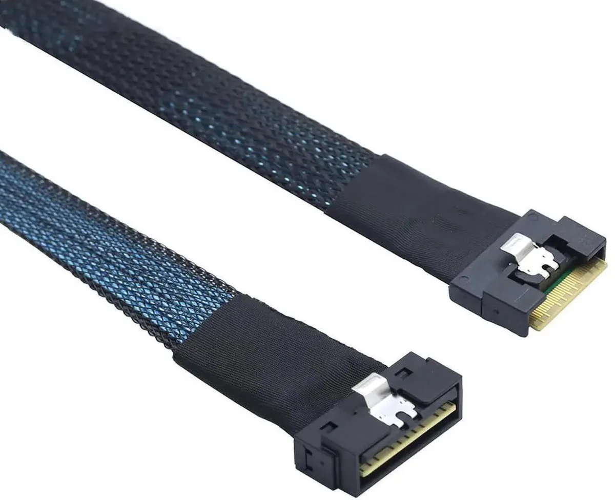 SMUGDESK SMUGDESK SlimSAS SFF-8654 8i to 8X Cable 24Gbps 85Ω .8m — product photo