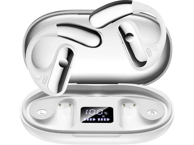 LORDWORLD LORDWORLD YYK-Q28 Open-Ear Bluetooth 5.3 Earbuds 50H Playtime LED Display Sports Hooks — product photo