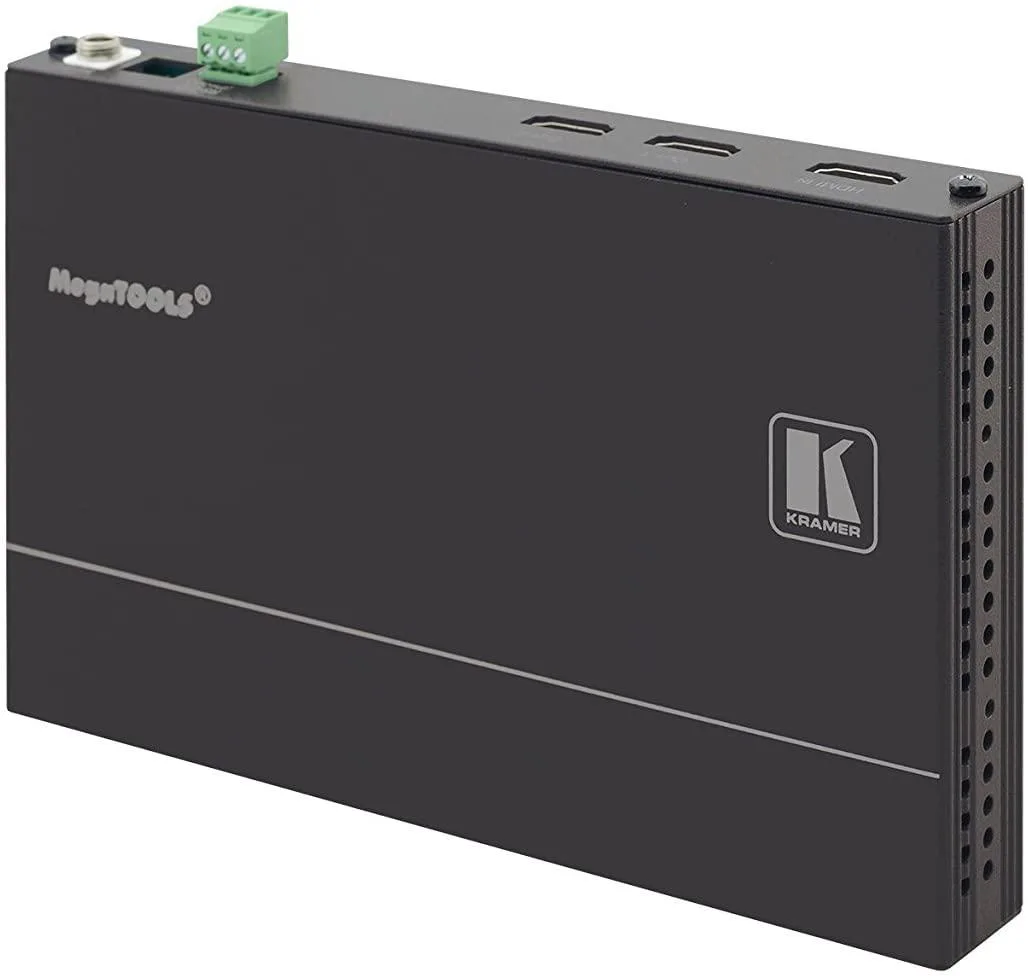 Compact black metal box with HDMI ports on front and rear