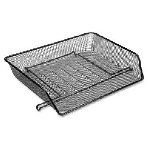 Lorell Lorell 84154 Letter Tray Side Load 14 x 10 Black Mesh 2/ST office furniture — product photo