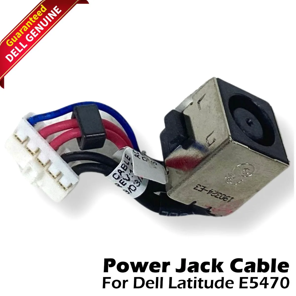 Black DC power input jack with cable for Dell Latitude E5470