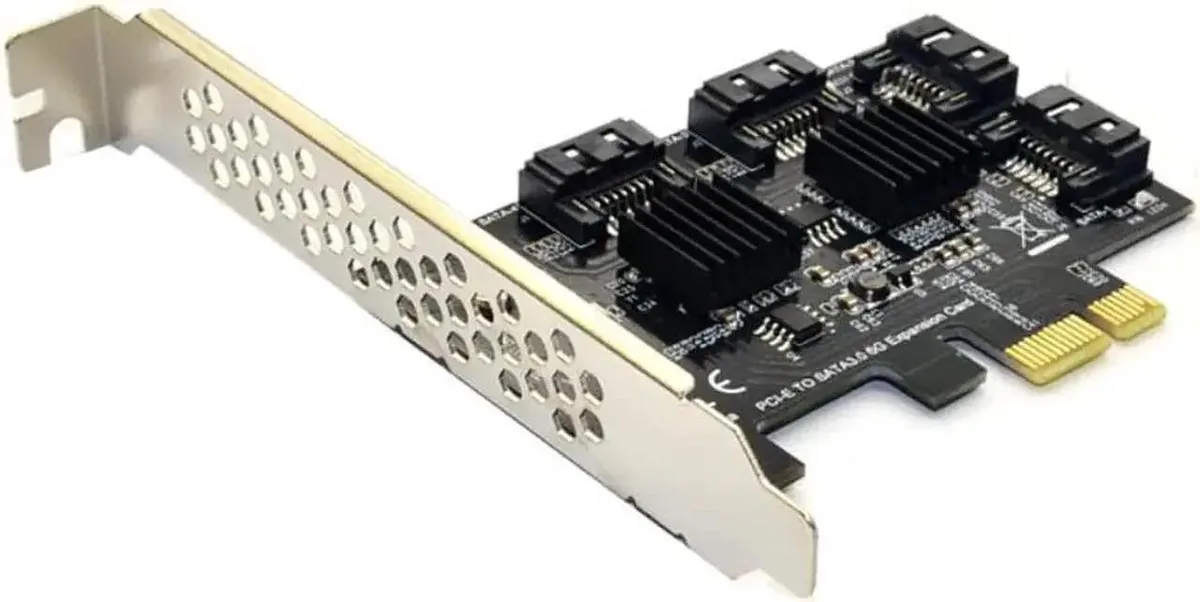 SMUGDESK SMUGDESK 4Port PCIE to SATA 3.0 Expansion Card with Heat Sink — product photo