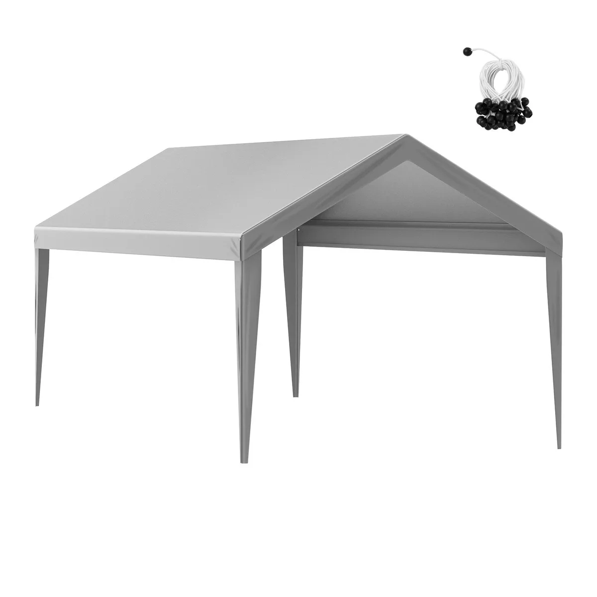 VEVOR VEVOR SXYQCPBH10X20 10x20 ft canopy cover grey 210g PE 40 bungees — product photo
