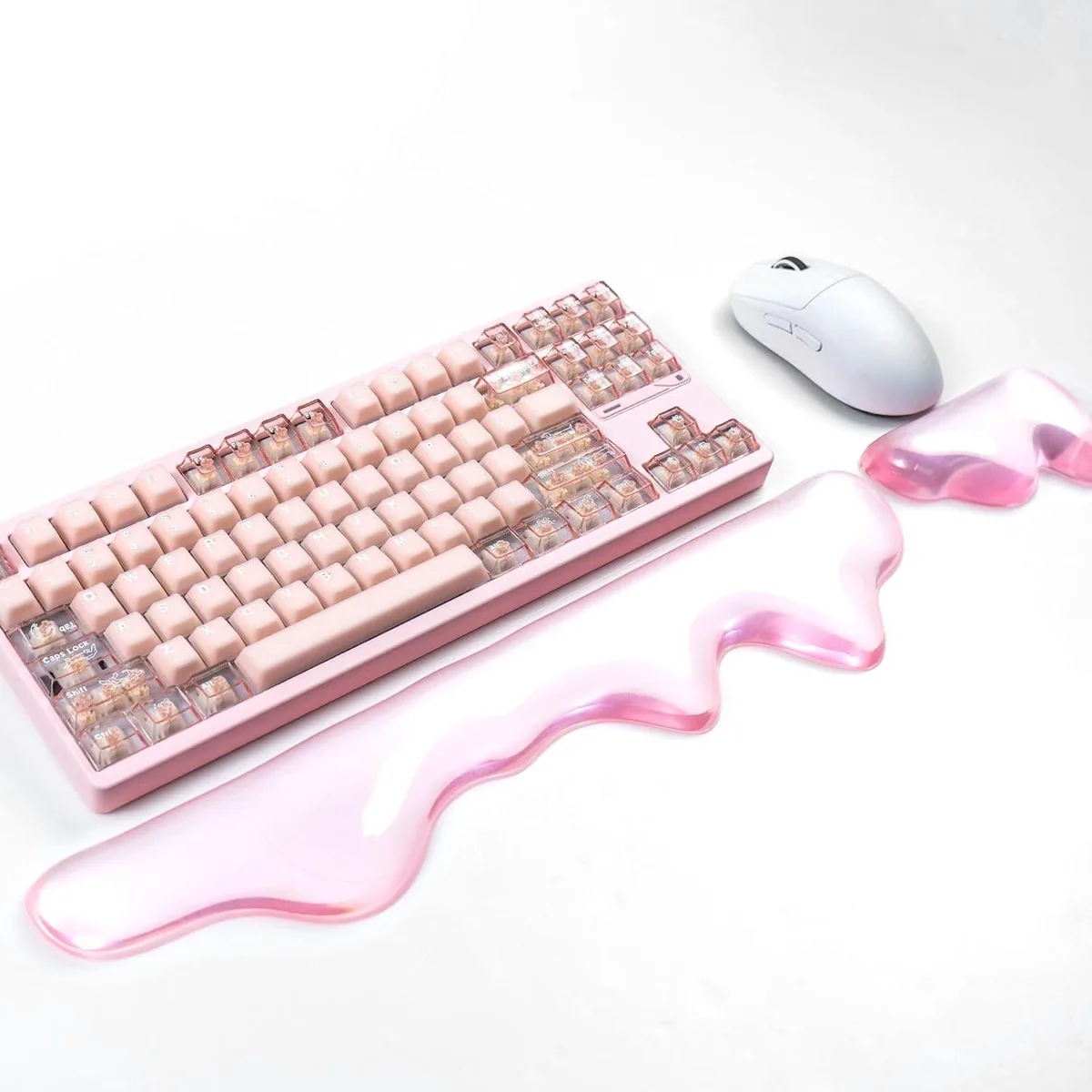 Emerson Emerson Pink Gel Wrist Rest Set Keyboard 17.13" Mouse 4.72 — product photo