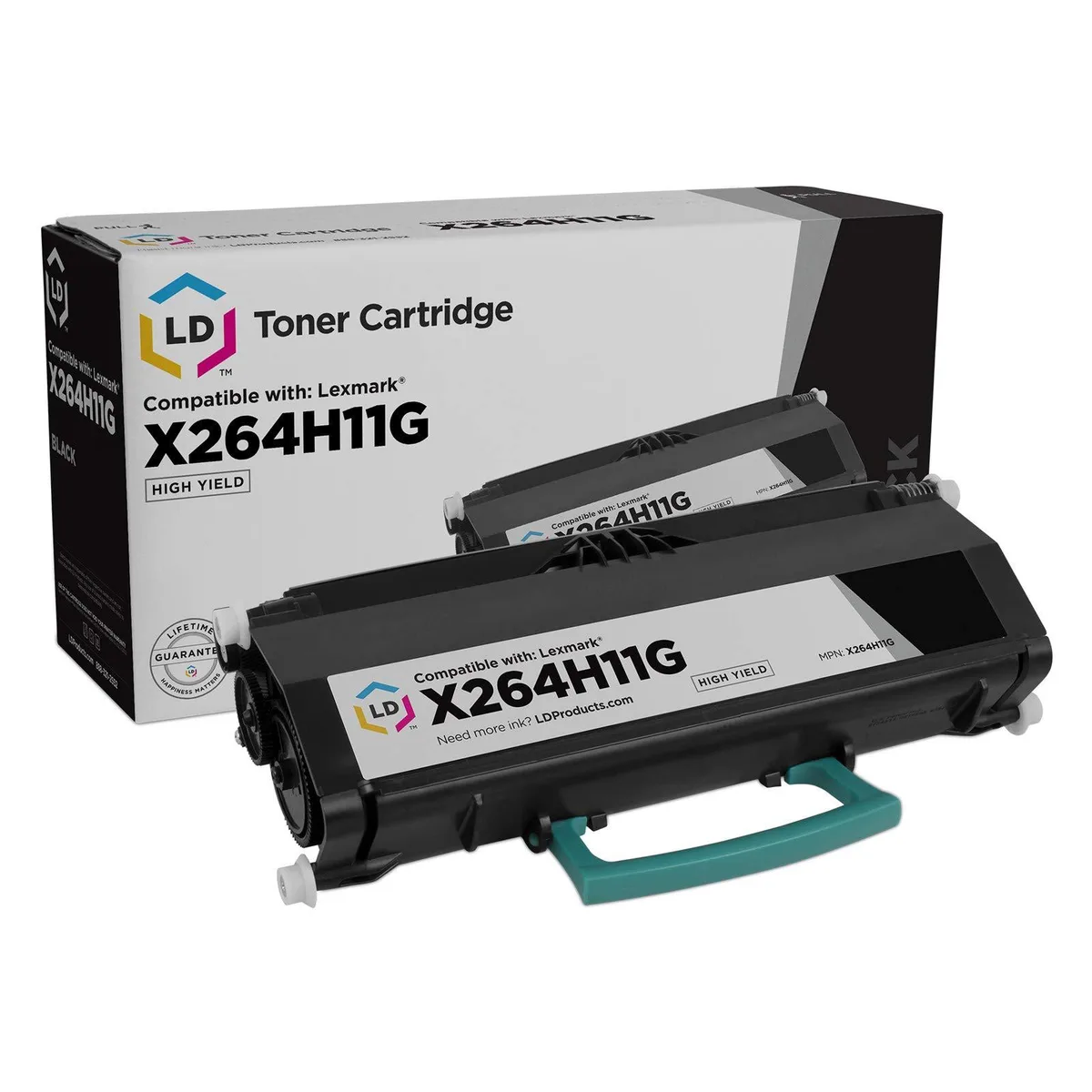 LD Products LD Products Compatible Toner Cartridge Lexmark X264H11G High Yield Black 9000 Pages — product photo