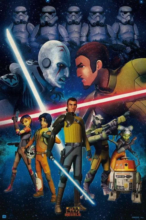 Star Wars Rebels Duel poster 24 by 36 inches on heavy paper