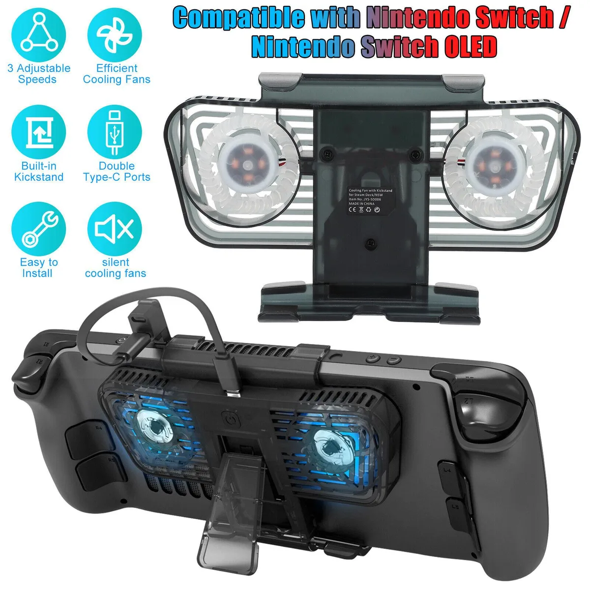 Werleo Werleo Cooling Fan Stand Black Steam Deck Switch OLED — product photo