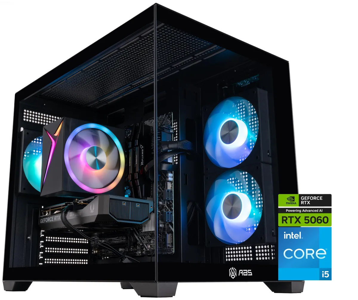 ABS ABS Flux II Aqua gaming PC i5-14400F RTX 5060 32GB 1TB FIIA14400F5060 — product photo
