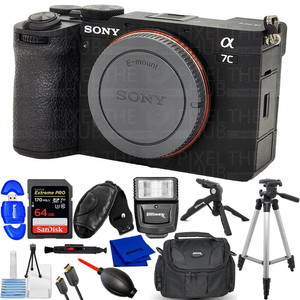 Sony Sony a7C II 33MP Compact Mirrorless Camera Kit with 12PC Accessory Bundle — product photo