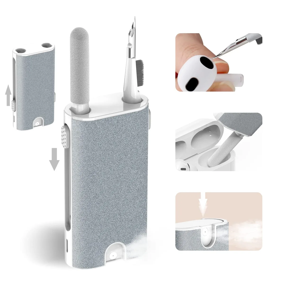  CRYSFIY 5-in-1 Electronic Cleaner Kit Gray — product photo