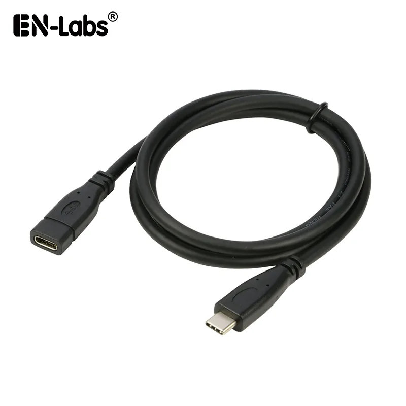 EN-Labs EN-Labs USB10GCMF50CM USB-C Male to Female 3.1 Gen 2 10Gbps 0.5m Black — product photo
