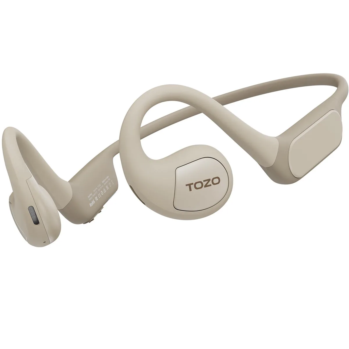 TOZO Store TOZO OpenReal Bluetooth 5.3 Open Ear Sport Headphones Khaki — product photo