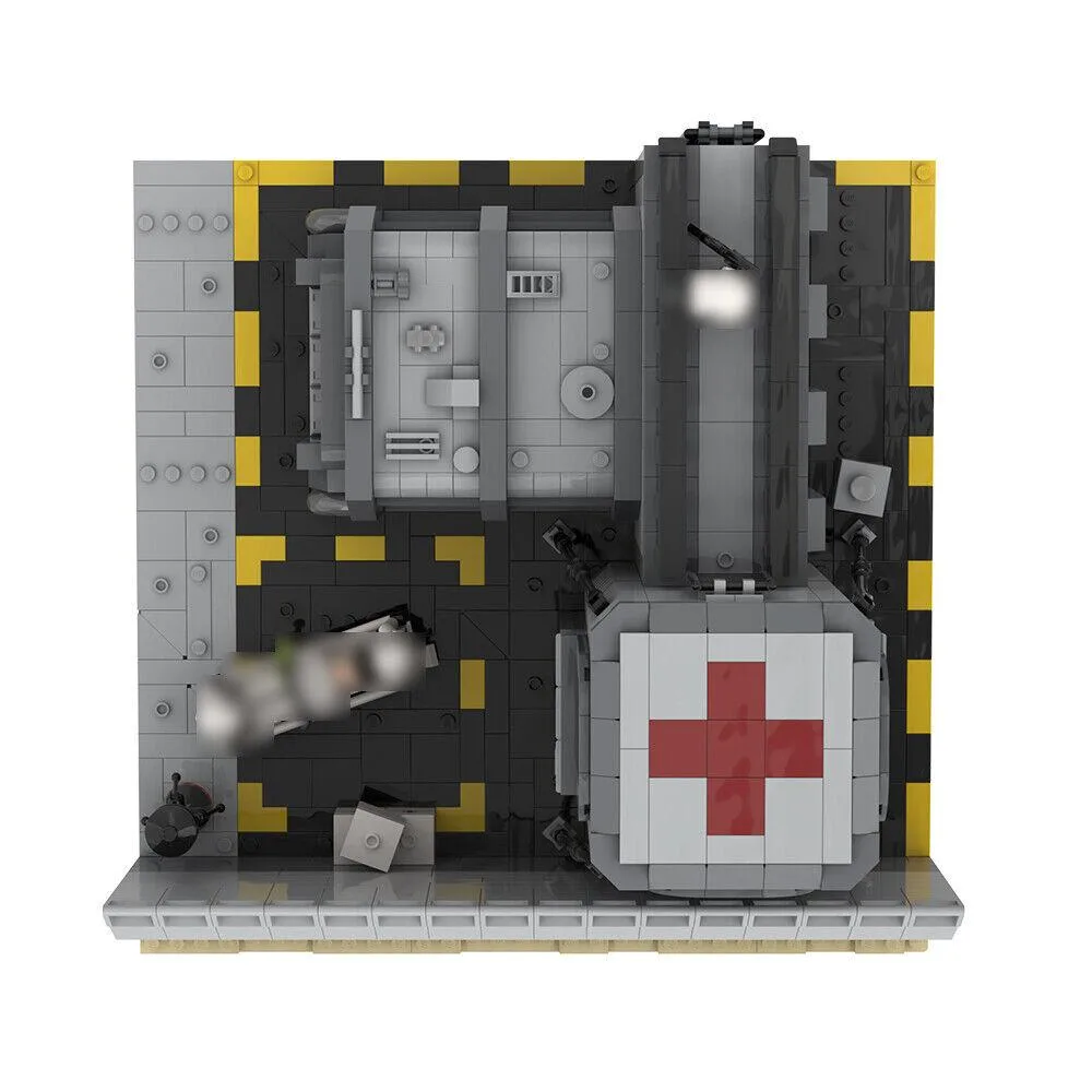 ZITIANYOUBUILD ZITIANYOUBUILD MOC-155163 Base and Hospital Building Set 1068 Parts — product photo