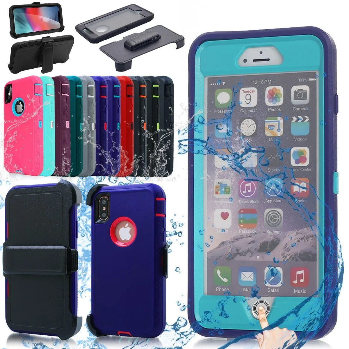 AICase AICase Case Cover for iPhone 6+/6s+ Purple B7377 — product photo