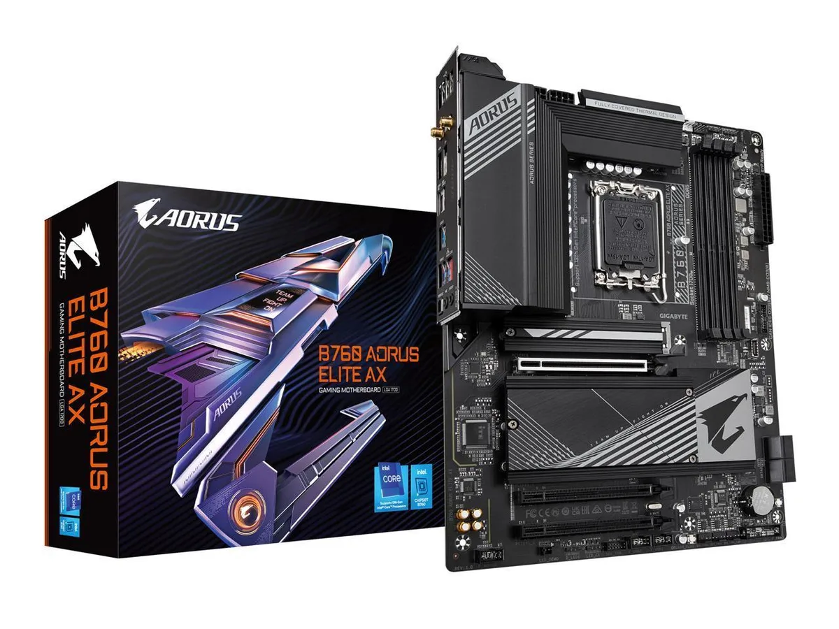 GIGABYTE GIGABYTE B760 AORUS ELITE AX Intel motherboard — product photo