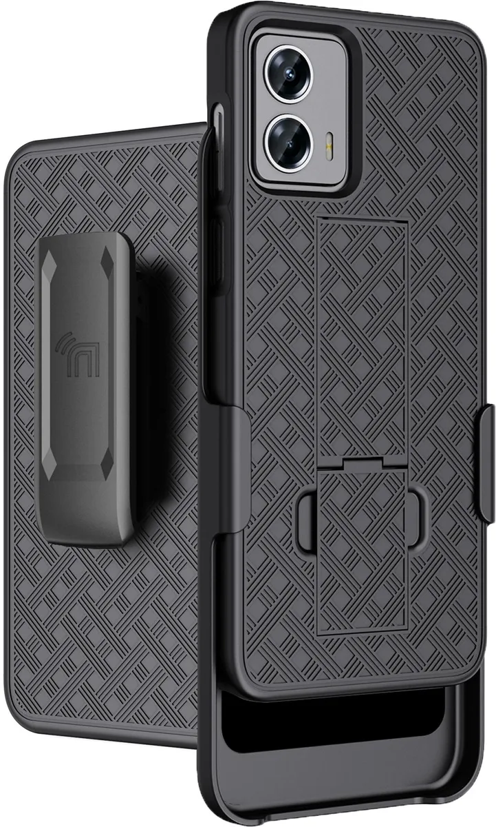 Nakedcellphone Nakedcellphone Kickstand Case + Belt Clip Holster Combo for Motorola Moto G 5G 2023 — product photo