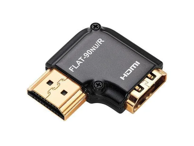LORDWORLD LORDWORLD HDMI Male-Female Right-Angle Adapter FLAT-90NU/R — product photo
