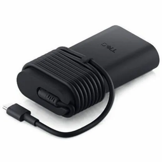 Dell 100 W USB-C AC adapter with LED light ring and rubber strap