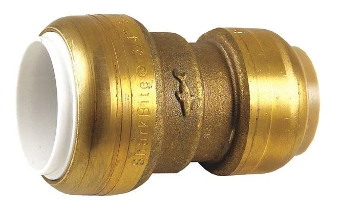 SharkBite 3/4 inch brass push-to-connect straight coupling