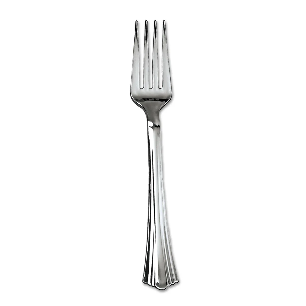 WNA WNA 610155 Heavyweight Plastic Forks Silver 600/Carton — product photo