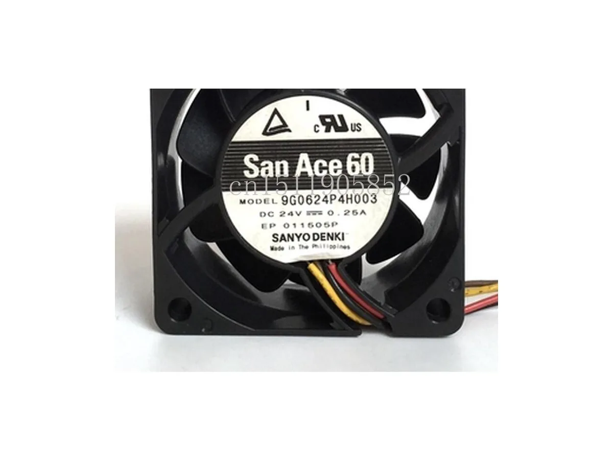 Fans Fans 9G0624P4H003 24V .25A 60x60x25mm 4-wire case fan — product photo