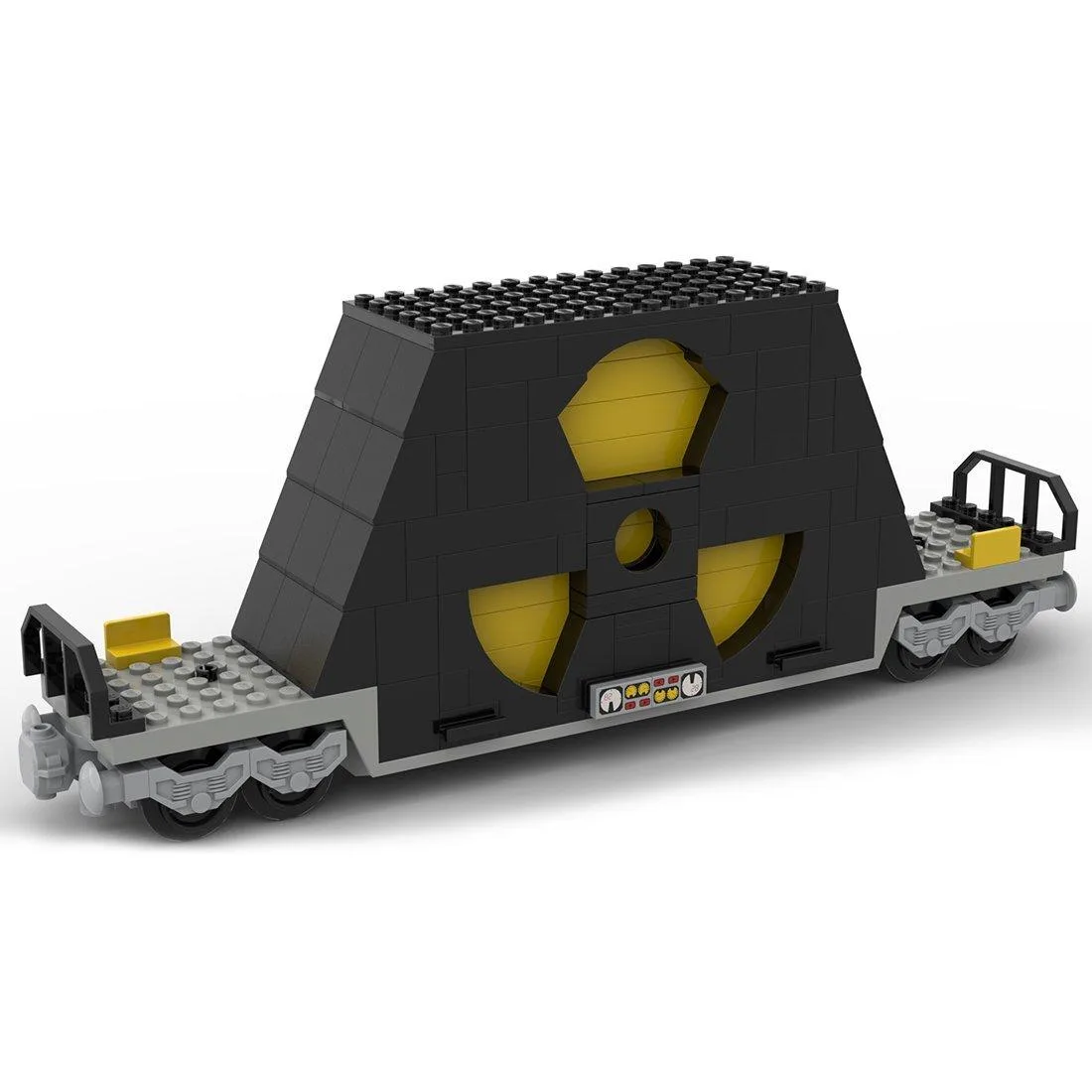 ZITIANYOUBUILD ZITIANYOUBUILD MOC-83376 Nuclear Waste Train Car 195 Parts Educational Building Set — product photo