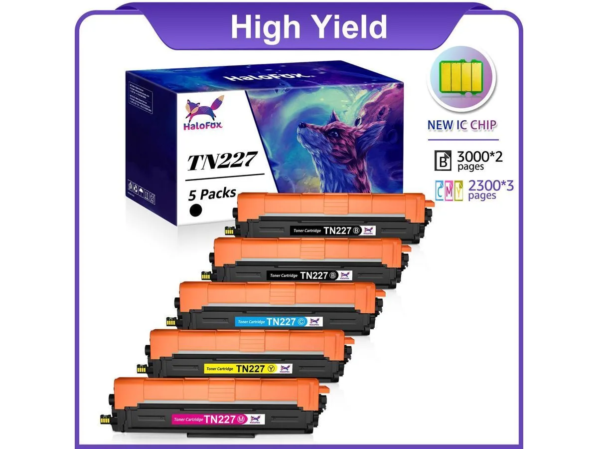 V4ink V4ink TN227 5-Pack Black Toner Cartridge — product photo