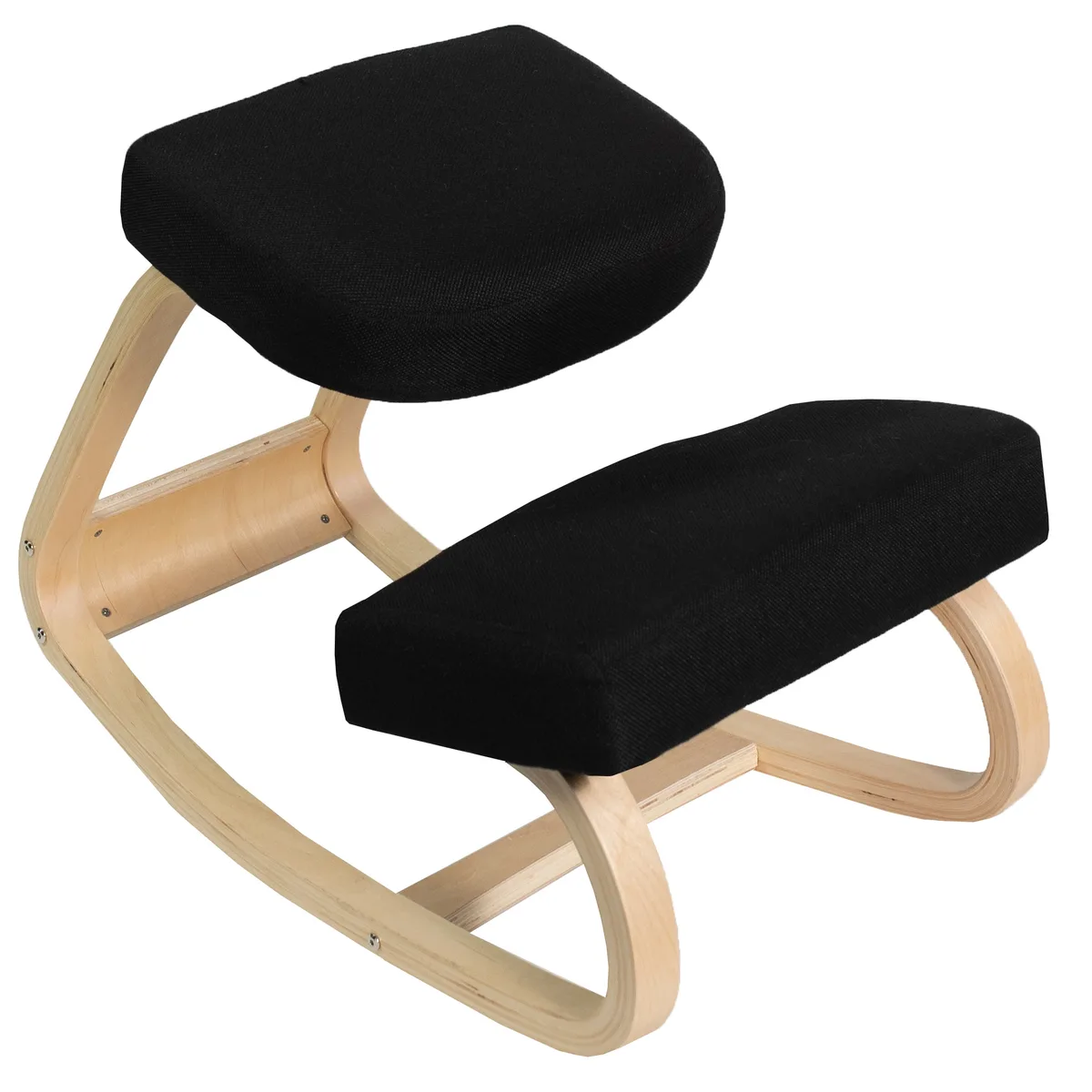 VIVO VIVO Wooden Rocking Kneeling Chair Black 250 lbs — product photo