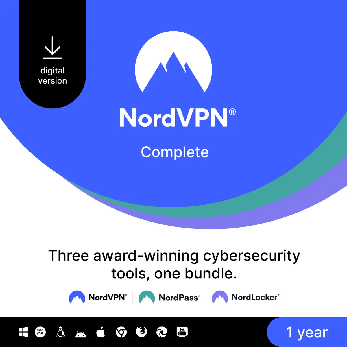 NordVPN NordVPN Complete Bundle 10 Devices 1 Year Download — product photo