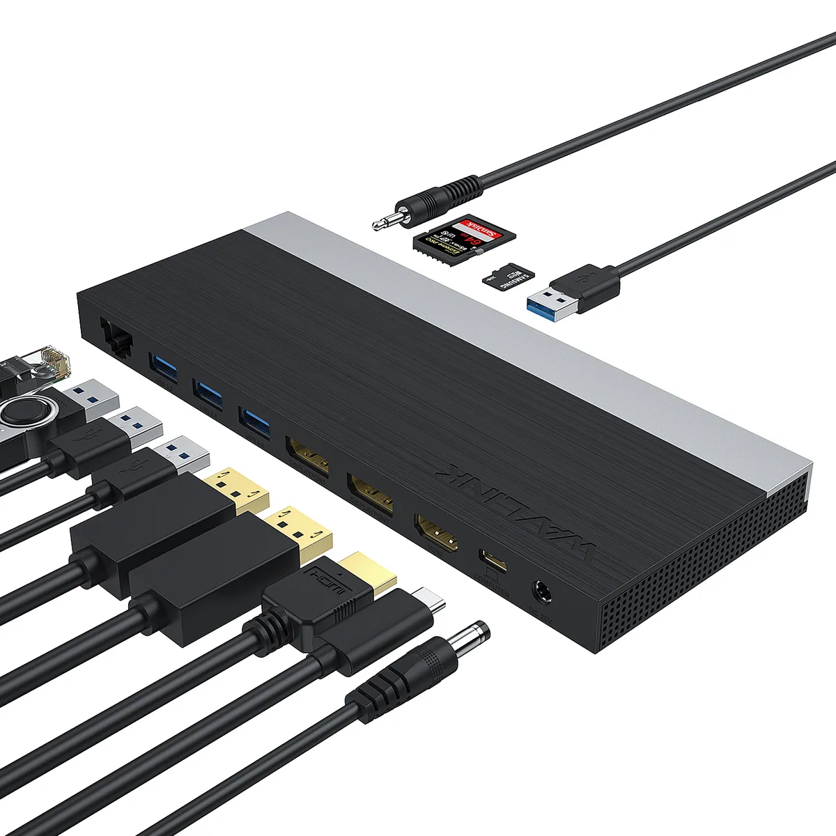 Wavlink Wavlink UMD01 13-in-1 USB-C Docking Station 65W PD Triple Display — product photo