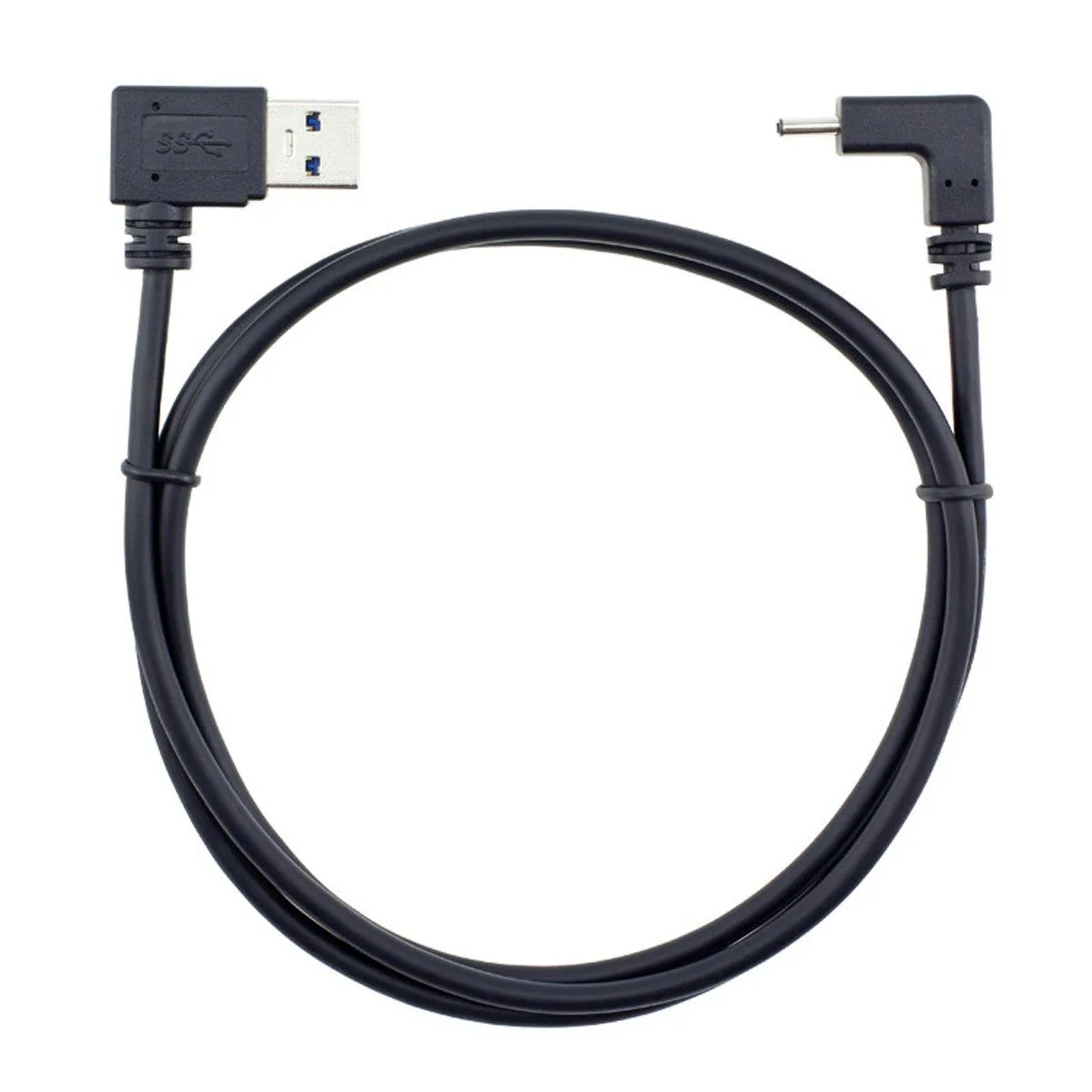 Fervit Fervit USB 3.1 Type-C 90° to USB-A 90° Data Cable 100cm — product photo