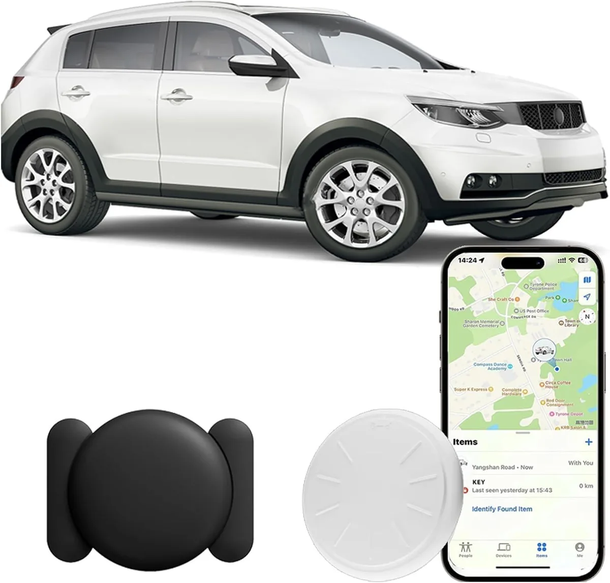  LOWRANCE Magnetic GPS Tracker Black 1PCS 12 channels 1.5X Precision Finding — product photo