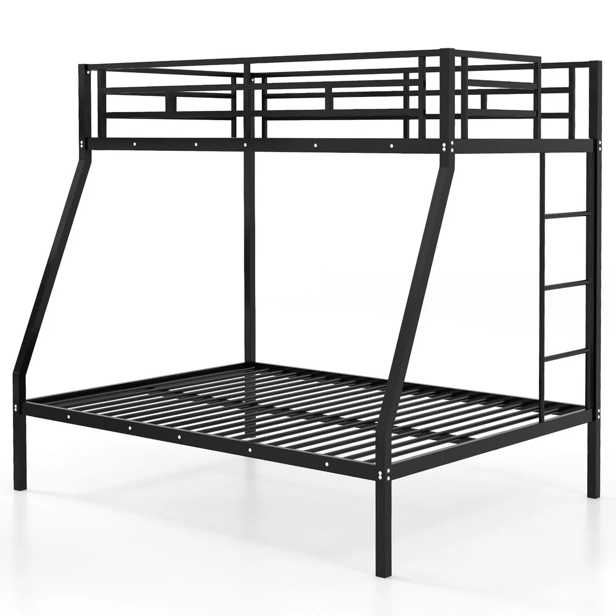 SlickBlue SlickBlue Twin Metal Bunk Bed Black 77.5" x 59" x 71 — product photo
