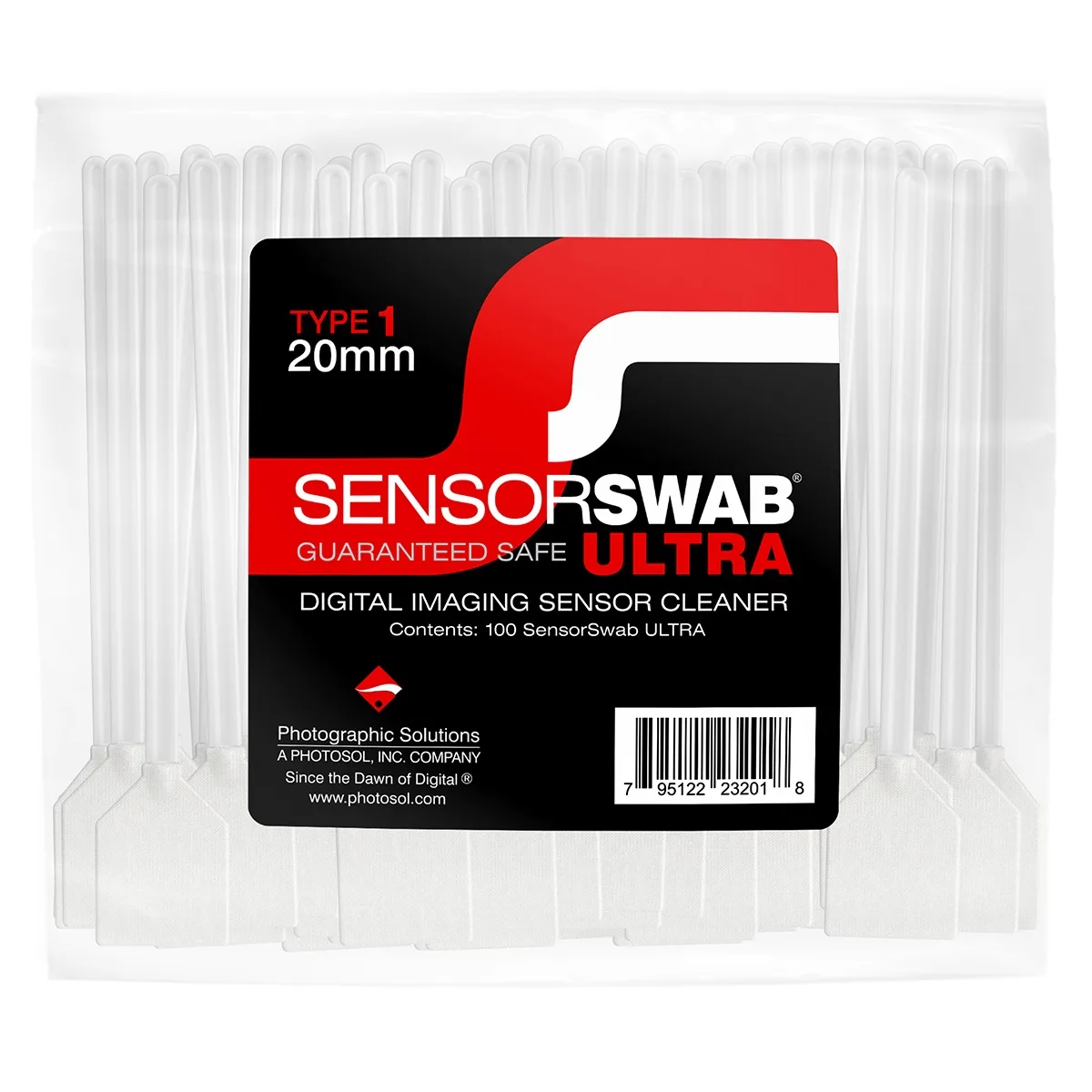 Photographic Solutions Photographic Solutions Type 1 20mm Sensor Swab Ultra APS-H 100-Pack — product photo