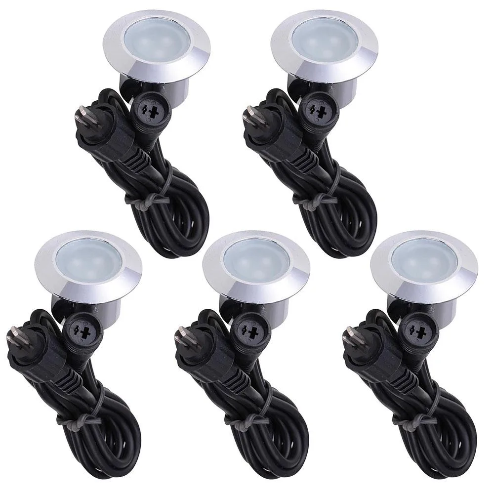 Yescom USA, Inc. Yescom USA, Inc. 11DCL001-COOLW-5 5-Pack Landscape Lighting 7000K IP67 — product photo
